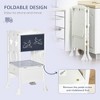 ONWITH 2 in 1 Kids Foldable Kitchen Step Stool for Children 3-6 Years Old White - 4 of 4