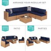 Best Choice Products 7-Piece Outdoor Modular Patio Conversation Furniture, Wicker Sectional Set - 2 of 4