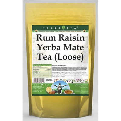 TerraVita Rum Raisin Yerba Mate Tea (Loose) (8 oz, ZIN: 557313, 1-Pack)