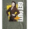 Men's Seinfeld Elaine Get Out Short Sleeve Graphic T-Shirt - Heather Military Green - Large - 2 of 4
