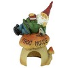 Design Toscano Gnome Frog House Garden Statue - Multicolored - 3 of 4