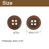 Unique Bargains Wooden DIY Craft Clothing 4 Holes Sewing Buttons 100 Pcs - 2 of 4