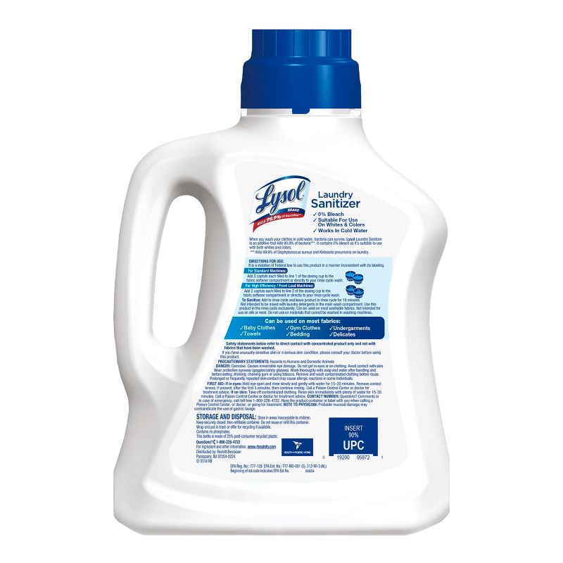 Lysol Crisp Linen Scented Laundry Sanitizer, 3 of 17