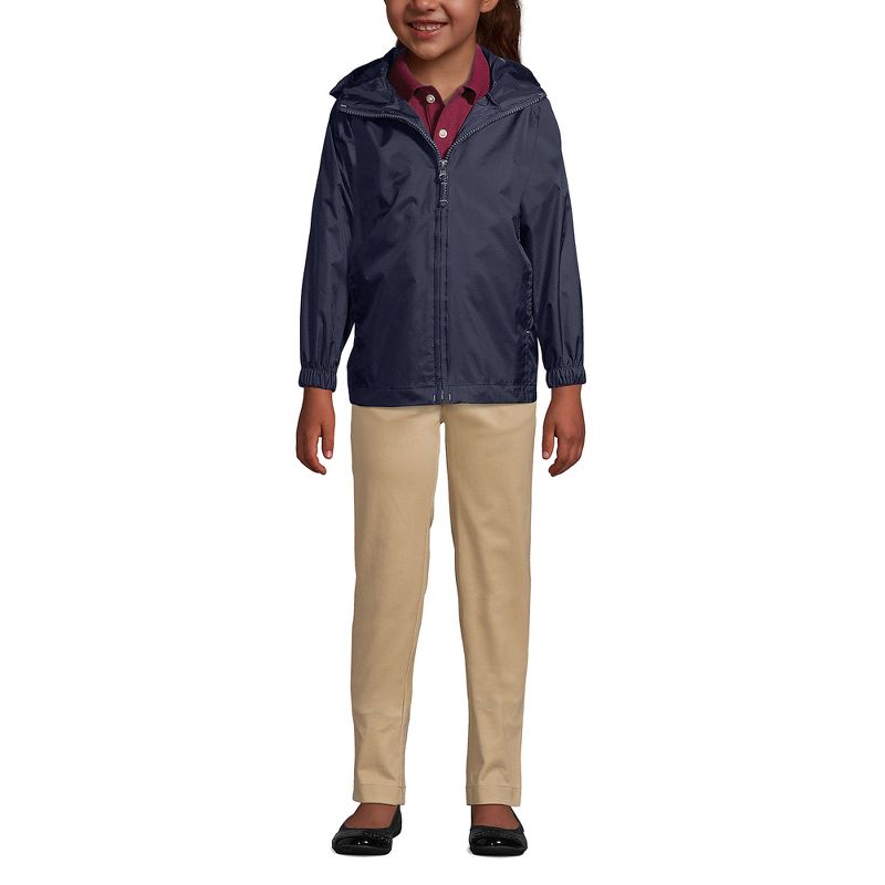 Lands' End School Uniform Big Kids Packable Rain Jacket, 5 of 7