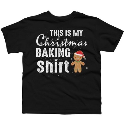 Boy's Design By Humans Gingerbread Christmas Baking Shirt By shirtpublic T-Shirt