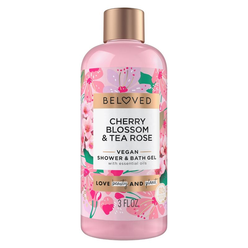 Beloved Mini Shower &#38; Bath Gel - Floral Cherry Blossom &#38; Tea Rose - Travel Size - 3 fl oz, 3 of 10