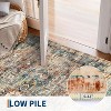 Indoor Washable Vintage Rug, Non Slip Non-Shedding Floor Mat, Soft Low Pile Thin Foldable Throw Carpet for Bedroom Nursery Dining Room - 3 of 4