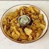 Jeanne Fitz Wood + White Collection 15" Acacia Wood Chip and Dip Serving Bowl - 2 of 3