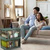 2Pcs 72L Foldable Storage Bins with Lid Collapsible Stackable Closet Organizer Containers with Front Door Lock 4Pcs Wheels - 3 of 4
