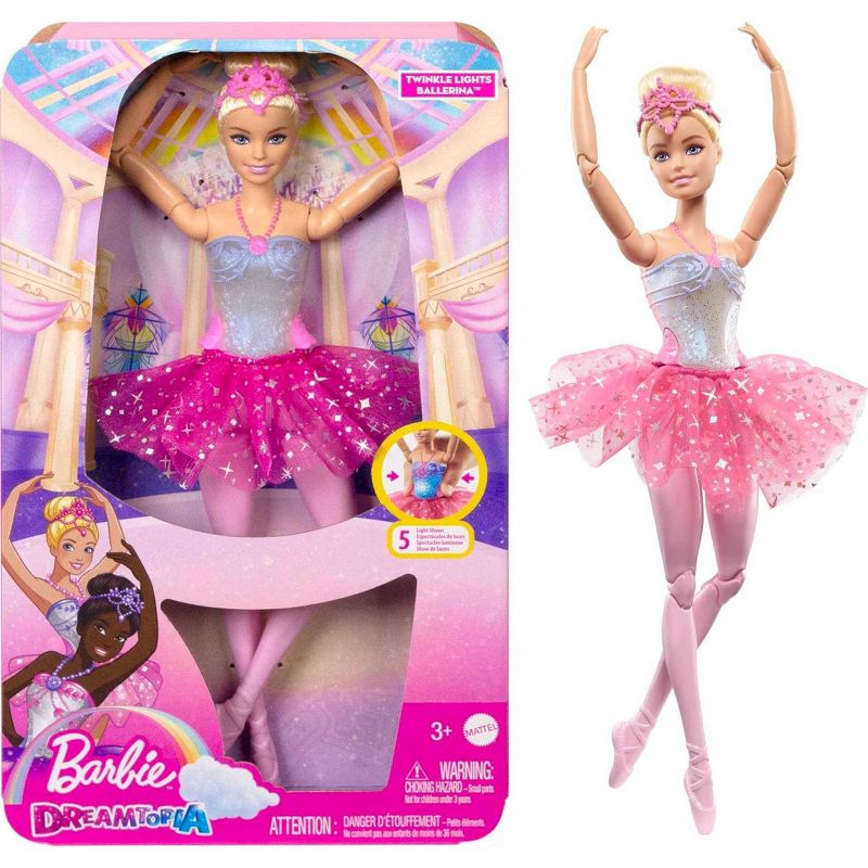 Barbie Dreamtopia Twinkle Lights Blonde Ballerina Doll, 1 of 8