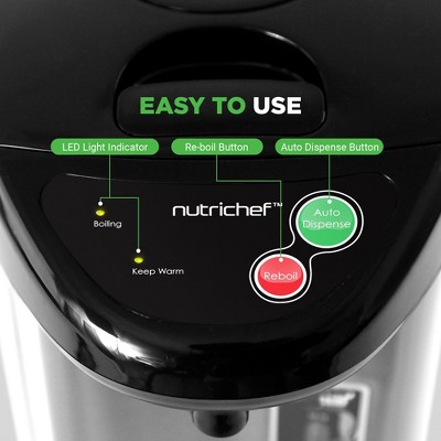 Nutrichef 5 Liter Stainless Steel Electric Water Boiler & Warmer