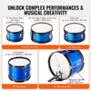 VEVOR Kids Drum Set,5-Piece,16 in Beginner Full Drum Set with Bass Toms Snare Floor Drum Throne Cymbal Hi-Hat Pedal and Two Pairs of Drumsticks,Blue - 4 of 4