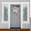 Big Dot of Happiness Love is Love - Pride - Hanging Porch Rainbow Party Outdoor Decorations - Front Door Decor - 3 Piece Sign - 2 of 4