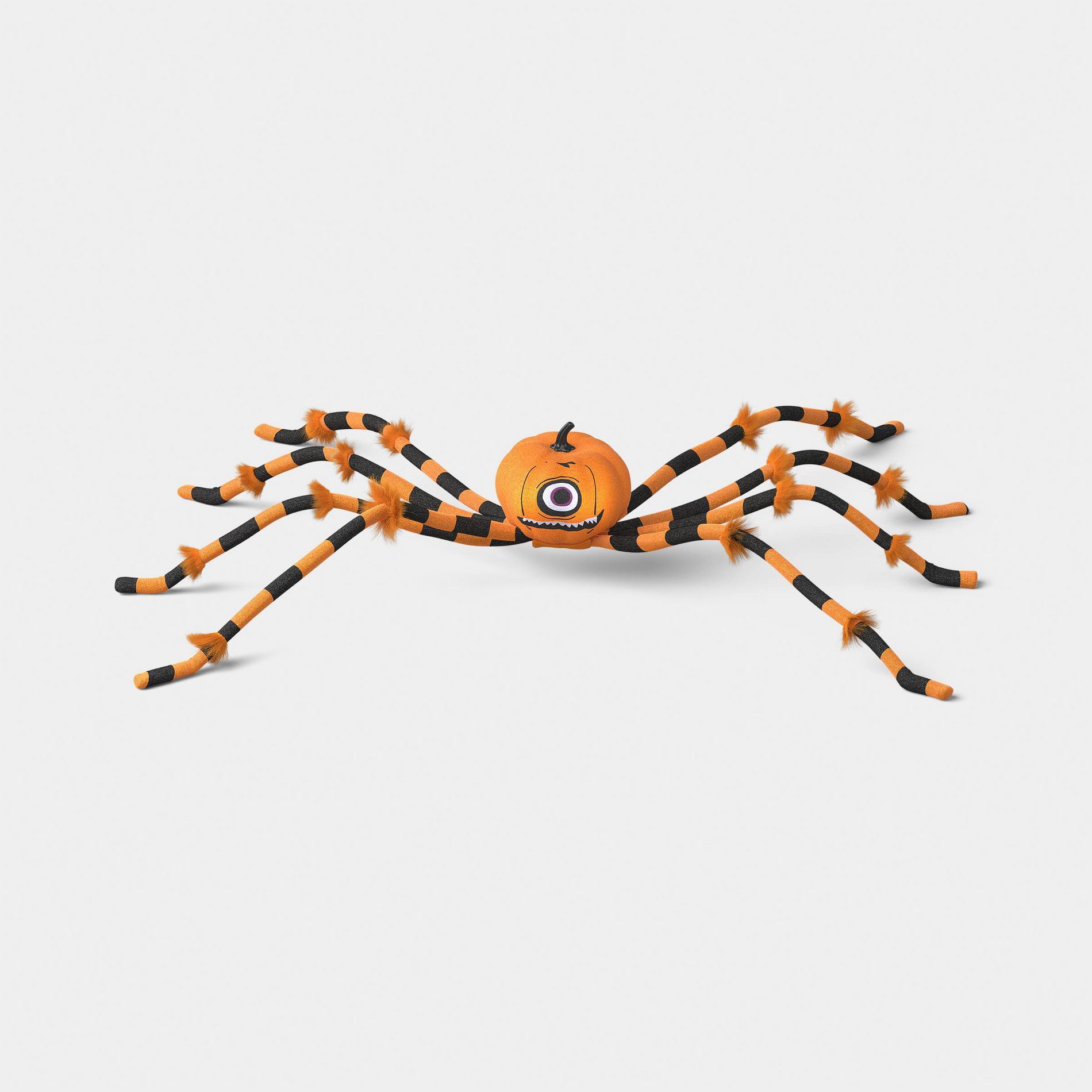 50" Large Spider Pumpkin Head Eyeball with Orange and Black Legs Halloween Decorative Prop - Hyde and EEK! Boutique™