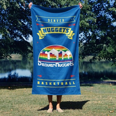 Denver Nuggets Blue Cotton Polyester Beach Towel 30x60 Inches