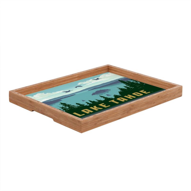 Anderson Design Group Lake Tahoe Rectangle Tray - Green - Deny Designs, 3 of 7