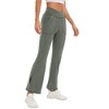 WhizMax Women's High-Waisted Flared Yoga Pants with Side Slits and Pockets - 2 of 4