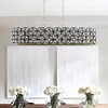 18.9"Modern Crystal Chandelier for Living-Room Round Cristal Lamp Luxury Home Decor Light Fixture,Gold+Black - 2 of 4