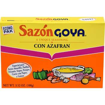 Sazon Goya Unique Seasoning with Azafran - 3.52oz