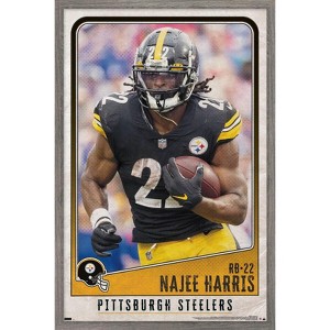 Trends International NFL Pittsburgh Steelers - Najee Harris 22 Framed Wall Poster Prints - 1 of 4