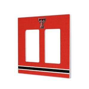 NCAA Big 12 Universities Stripe Hidden-Screw Light Switch Plate for Double Rocker - 1 of 4