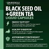 Cold Pressed Black Seed Oil Liquid Capsules + Green Tea Extract, Energy & Digestive Health Support, Nigella Sativa Supplement, Havasu Nutrition, 60ct - 3 of 4