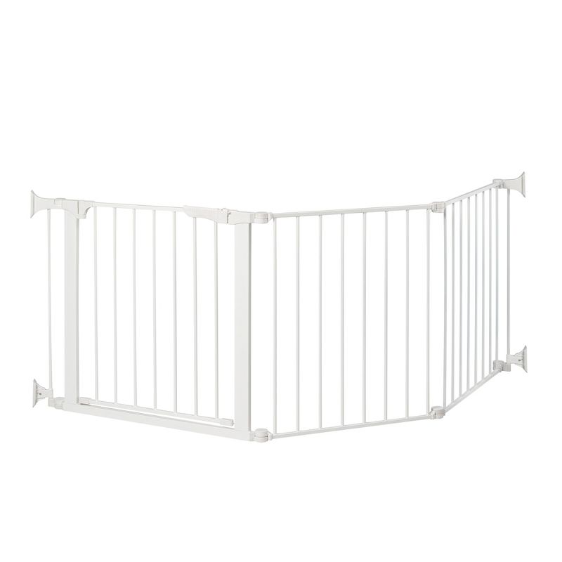 Command Pet Products PG5300 Heavy Duty Steel Custom Fit Gate for Restricting Pet Access to Hallways, Staircases, & Room Entrances, 84 Inches, White, 2 of 7