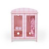 Sophia's by Teamson Kids Pink Plaid Closet with Pink Bathrobe & Slipper - image 3 of 4