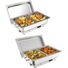 Chafing Dish Buffet Set,9QT Buffet Servers and Digital Display Temperature Warming Tray,Stainless Steel Food Warmer for Commercial Food Steam Table - 3 of 4