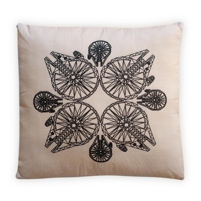 Seven20 Star Wars Decorative Throw Pillow | Millennium Falcon Pattern | 20 x 20 Inches