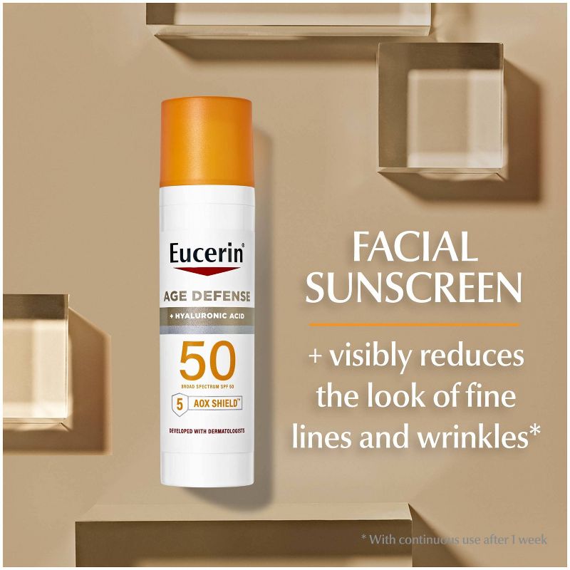 Eucerin Age Defense Face Sunscreen Lotion - SPF 50 - 2.5 fl oz, 4 of 18