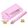 Unique Bargains Backpack PU Identifier Card Luggage Tag with Strap 2 Pcs - 3 of 4