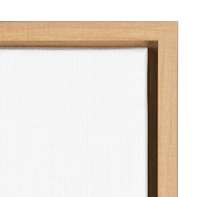 Natural Framed Banana Leaf Canvas Wall Art, 18x24