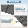 Unique Bargains EVA Faux Teak Decking Sheet Mat Self-Adhesive Dark Gray Black 27.5"x75" - 4 of 4