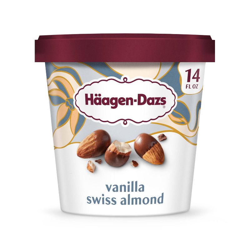 Haagen-Dazs Vanilla Swiss Almond Ice Cream - 14oz, 1 of 7