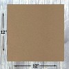 Hamilco Brown Colored Kraft Cardstock Scrapbook Paper 12x12 Heavy Weight 80 lb Cover – 25 Pack - 3 of 4