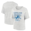 NFL Detroit Lions Women's Oatmeal Heather Rolled Sleeve T-Shirt - 3 of 3