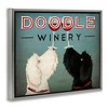 Stupell Industries Antique Winery Dogs Sign Floating Frame Canvas Art, Gray, 21" x 17" - 2 of 4