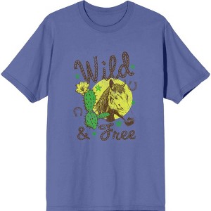 Wild and Free Western Icons Adult Crew Neck Short Sleeve Tee - 1 of 3