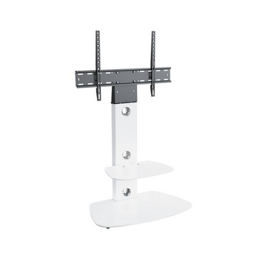 Lucerne White TV Stand with Mount and Shelves for 32-65" TVs