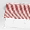 30” 20 sq ft Christmas Roll Wrap Red/White Diagonal Stripes - Wondershop™ - 3 of 3