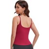 INSPIRE CHIC Women's Square Neck Cami Vest Shelf Bra Adjustable Spaghetti Strap Tank Camisoles - 2 of 4