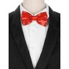 Elerevyo Men's Party Sequin Pre-tied Adjustable Sparkling Sequins Bow Ties - 4 of 4