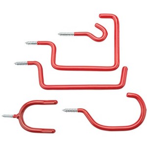 National Hardware Red Steel/Vinyl Assorted Screw Hook 5 pk (Case of 6) - 1 of 1