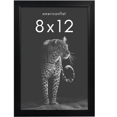 Americanflat 8x12 Gallery-style Picture Frame To Secure Artwork, Prints ...