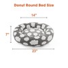 JOEJOY Dog Beds Large Sized Dog - Washable Furry Pet Beds, Round Orthopedic Corduroy Fleece Puppy Beds with Removable Zipper Cover - 3 of 4