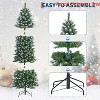 6 ft/7.5 ft/9 ft/12ft Pencil Christmas Tree Pre-lit Slim Holiday Decoration, Skinny Décor Lights, Metal Stand,Xmas Tree for Room, Bedroom - 4 of 4