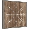 Amanti Art Barnwood Wonderland V (Snowflake) by June Erica Vess Canvas Wall Art Print Framed 16 x 16-in. - 3 of 4