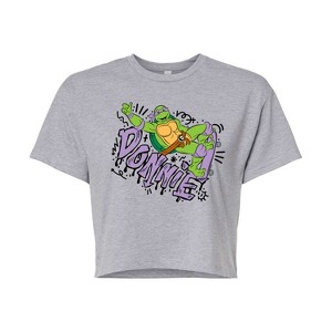 Women's - Teenage Mutant Ninja Turtles - Donnie Cropped Graphic T-Shirt - 1 of 4