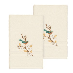 Linum Home Textiles 100% Turkish Cotton SPRING TIME Embellished Towel Set - 1 of 2